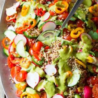Quinoa Salad Recipe with Green Chile Dressing