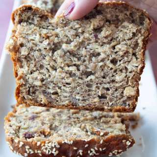 Tahini Banana Date Bread