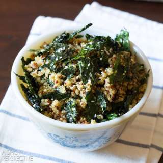 Crispy Kale and Quinoa Salad