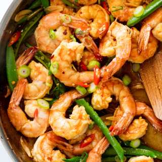 20-minute shrimp stir fry