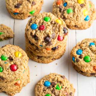 Peanut Butter Oatmeal Chocolate Chip Cookies (Monster Cookies Recipe)