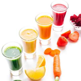 Rainbow Veggie Smoothie Shots