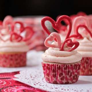 Cherry Buttermilk Cupcakes with Cherry Buttercream Frosting