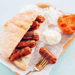 Vegetarian Cevapcici (Croatian Cevapi Sandwich Recipe)