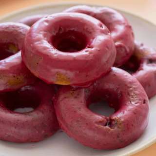 Baked Blackberry and Cardamom Doughnuts