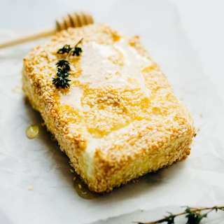 Sesame Crusted Baked Feta