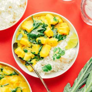 Collard Green Potato Curry