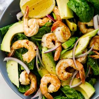 Easy lemon shrimp salad