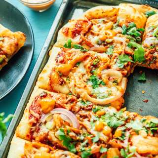 Zingy Korean-Style Pizza