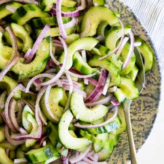 Easy marinated cucumber salad