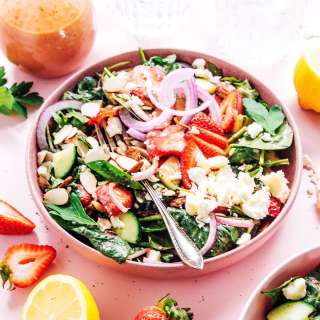 Easy Summer Strawberry Salad with Feta
