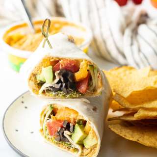 Veggie Hummus Wrap Recipe