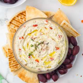 Spicy Feta Dip with Roasted Red Peppers