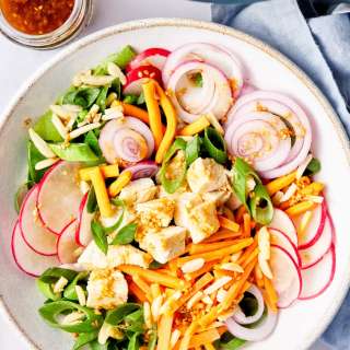 Asian Salad Recipe + Asian Salad Dressing
