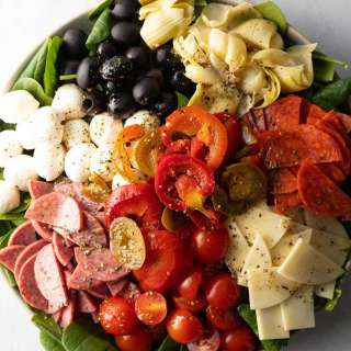Antipasto Salad with Spinach (Recipe + VIDEO)