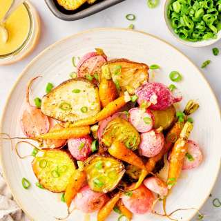 Roasted Root Vegetables with Miso Glaze