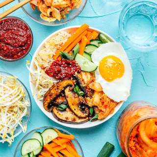Loaded Vegetarian Bibimbap Recipe