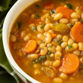 Vegetarian Navy Bean Soup Recipe