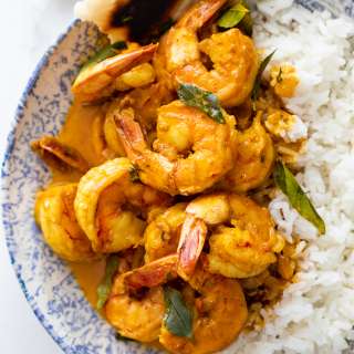 Creamy shrimp curry