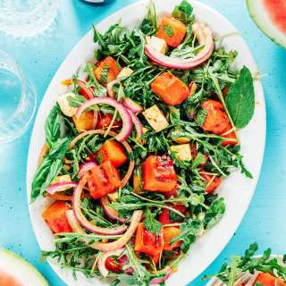 Grilled Watermelon Salad (With Feta and Mint!)