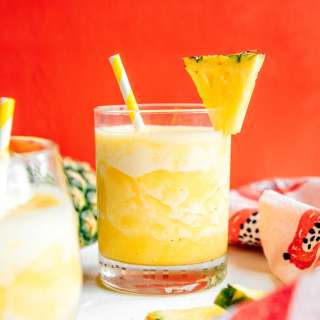 2-Ingredient Pineapple Smoothie (No Banana!)