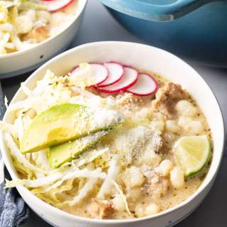 Pozole Blanco (White Hominy Soup)