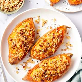 Twice Baked Sweet Potatoes Recipe