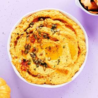 5 Minute Pumpkin Hummus Recipe