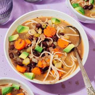 Black Bean Boo-dle Halloween Soup