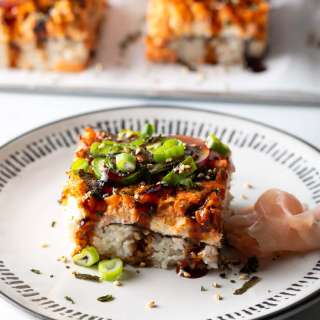 Salmon Sushi Bake