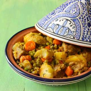 Tajine Jelbana (Tagine de Guisantes)