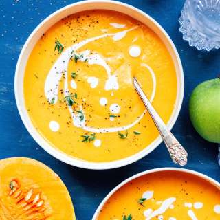 Vegan Butternut Squash Soup (Slow Cooker or Stove)