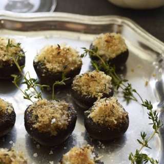 Brie Stuffed Mushrooms