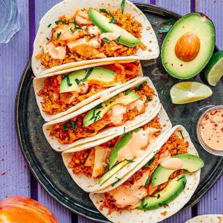 20-Minute Kimchi Tempeh Tacos