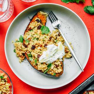 Mediterranean Stuffed Eggplant Recipe (With Bulgur!)