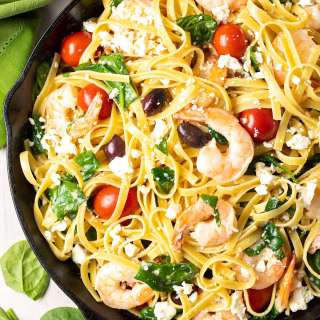 Mediterranean Shrimp Pasta