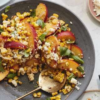 Grilled Corn and Stone Fruit Salad