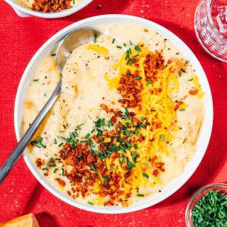 Slow Cooker Potato Soup (No Flour!)