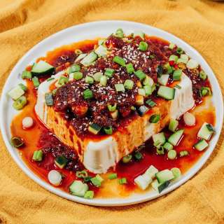 5-Minute Silken Tofu with Spicy Soy Sauce