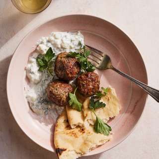 Greek Lamb Meatballs with Tzatziki