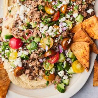 Hummus with Ground Lamb