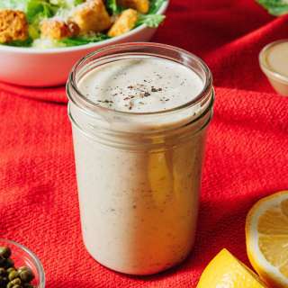 Vegan Tahini Caesar Dressing