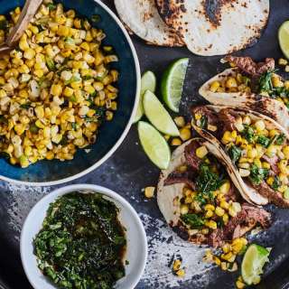 Steak Tacos with Corn Salsa