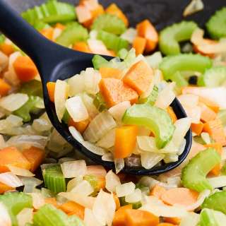 How To Make Mirepoix (Celery Carrot Onion Mix)
