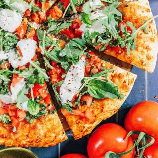 Bruschetta Pizza With Burrata