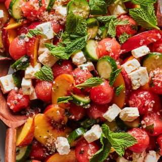 Watermelon Peach Salad