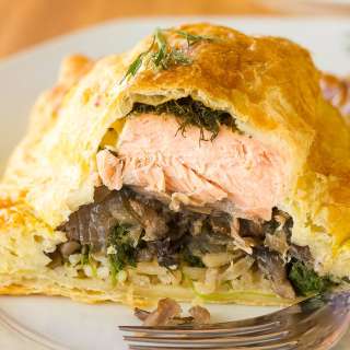 Coulibiac of Salmon Recipe (Salmon Wellington)