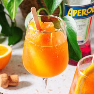 Aperol Spritz Popsicles