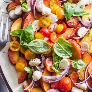 Peach Tomato Caprese