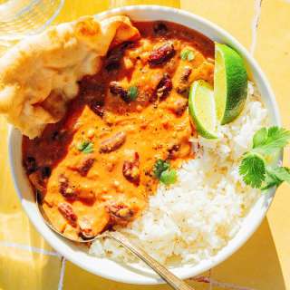 Coconut Kidney Bean Curry (15 Minute Recipe)